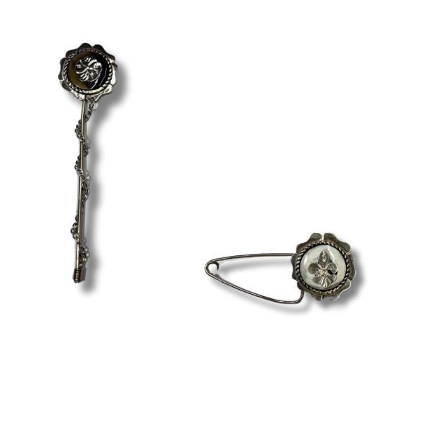 prendedores alpaca y asta